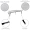 Flash Furniture 86" Oval Wave Grey Table Set-12" Stack Chairs XU-GRP-12CH-A3060CON-60-GY-T-P-GG - alternate 5